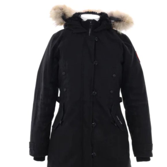 Canada Goose - Black Kensington Parka (Woman) size M - Picture 1 of 5